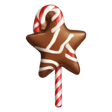 Christmas candy sticker