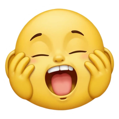 cartoon emoji sticker with a sleepy face yawning, colorful and cheerful, no text, suitable for WhatsApp and Instagram sticker