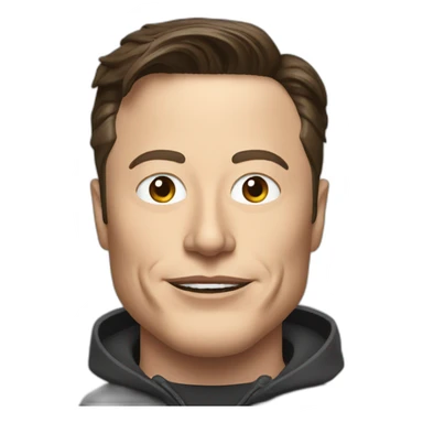 elon musk with mask sticker
