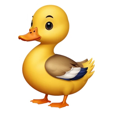 Cute duck sticker