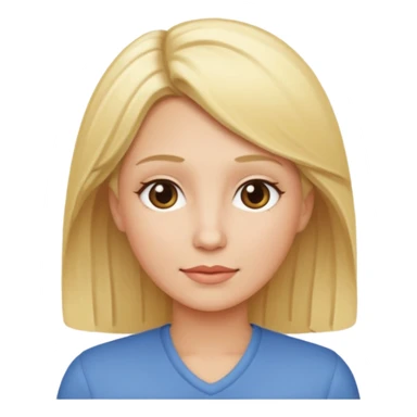 mom with blond hair sticker