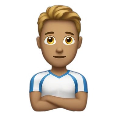 Thinking sport guy sticker