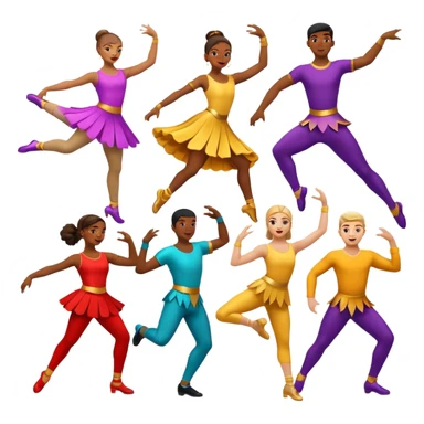 dancer from different backgrounds  sticker
