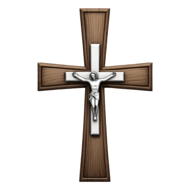 Create more catholic cross emojis more simple and clean but now Catholic  keep it black and white no crucifix  sticker