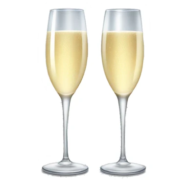 two champagne glasses klinking sticker