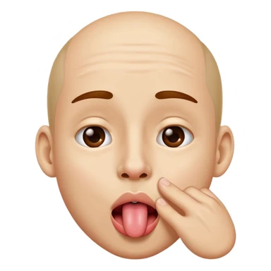 😝 with the tung touching the nose sticker