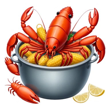 Seafood boil crawfish sticker