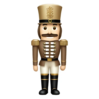 Beige Christmas nutcrackers sticker