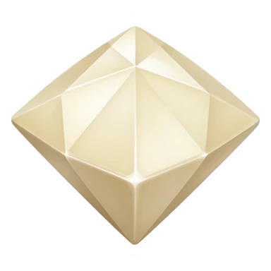 diamond shape carved from ivory. square tilted 45 degreeshead on view sticker