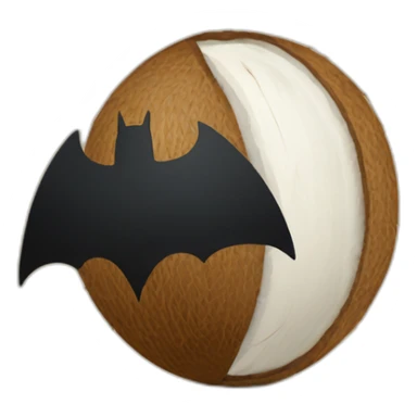 Signal as batman signal but with coconut shape sticker