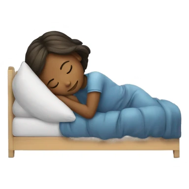 Girl sleep sticker