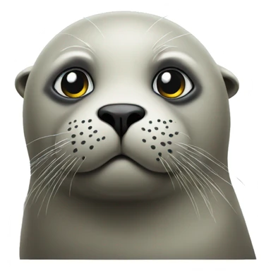 A seal that looks tough and up to no good sticker