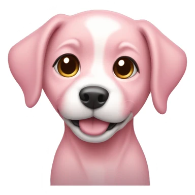 baby pink dog sticker
