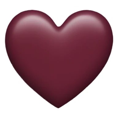 Burgundy heart sticker