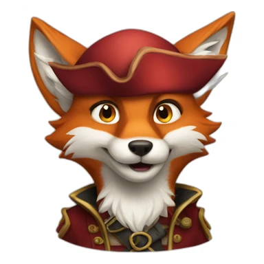 foxy the pirate fox sticker