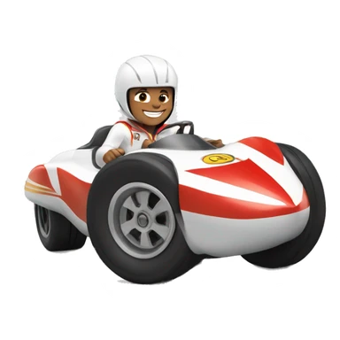 Speed Racer smiling sticker