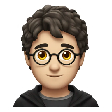 harry, harry potter with lighting scar on his forehead sticker