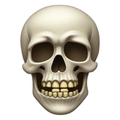 Tête de mort qui fume  sticker