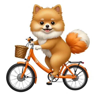 pomeranian brompton bike sticker