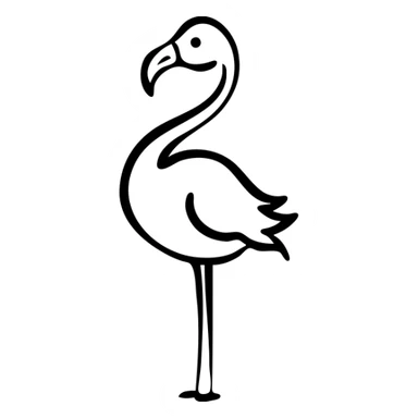 flamingo sticker