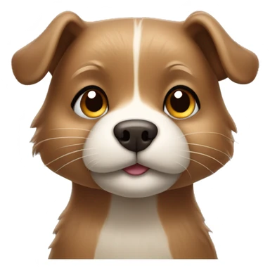 beaver york dog, girl, cute face sticker