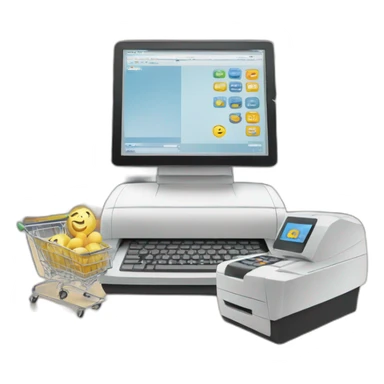 POS system and ecommerce integration sticker