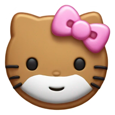 Galleta de hello kitty sticker