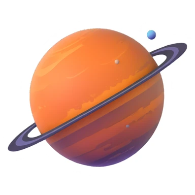bright red Mercury planet sticker