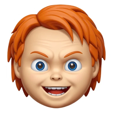 Un emojin de chuky sticker