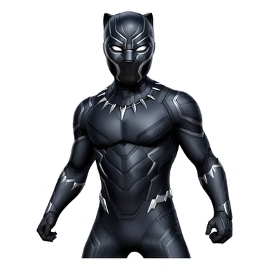 black panther marvel from captain america: civil war sticker