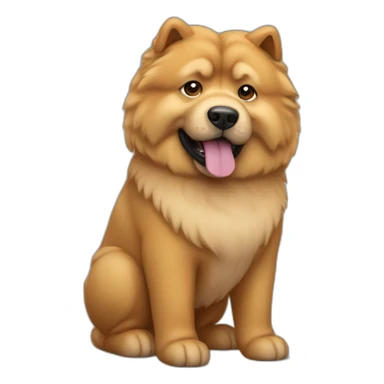 Dog chow chow sticker