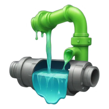 Pipe Water leak drip sticker