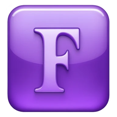 purple letter i sticker