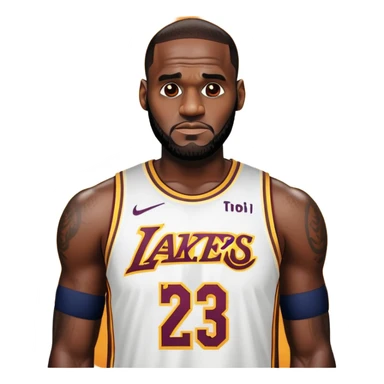 LeBron James with sunrays  sticker