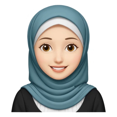 Hijab white dress sticker