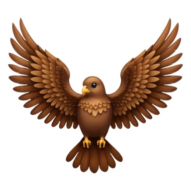 Brown wings only  sticker
