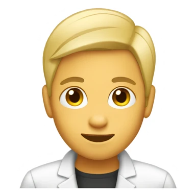 gender neutral person using phon sticker