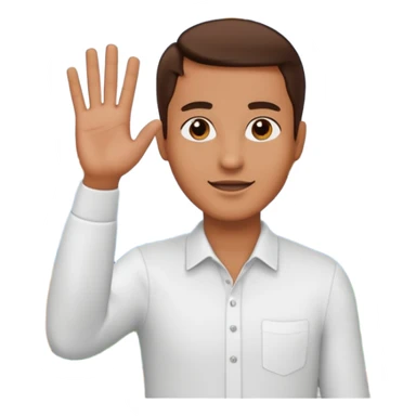 pullman finestra uomo che saluta sticker