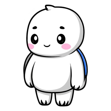 Polack character in cartoon sticker style sticker