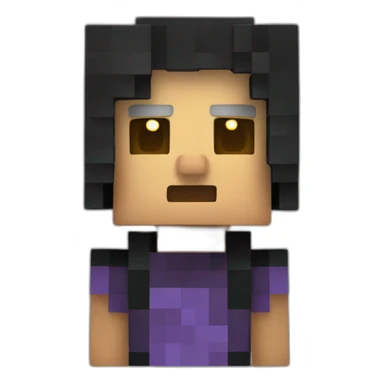 Tête Minecraft halloween sticker
