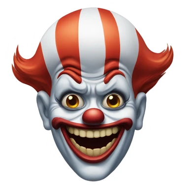 Scary clown sticker