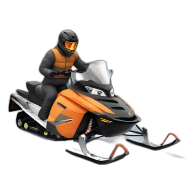 Snow mobile fast sports sticker