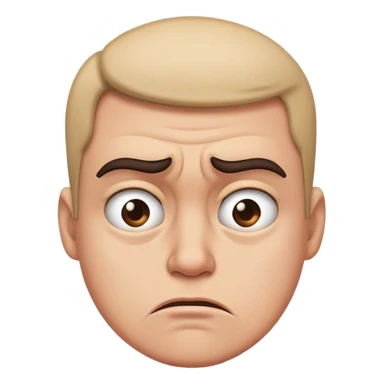 Disgusted frowning emoji sticker