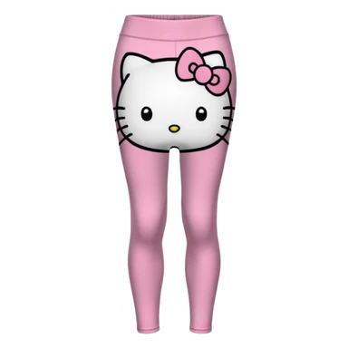 Realistic Detailed Hello kitty leggings sticker