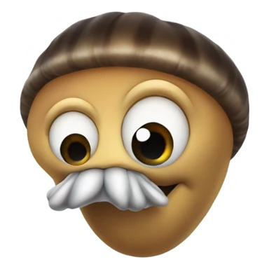 Slug with a mustache  sticker