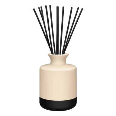 black and beige Reed diffuser sticker
