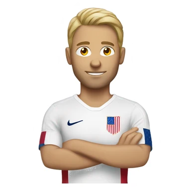 USA white man soccer sticker