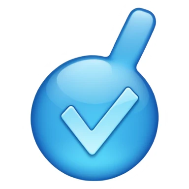 Centang biru sticker