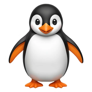 Create a penguen smile sticker