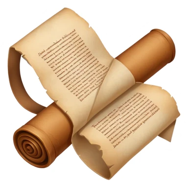 brown scroll sticker